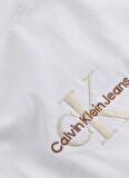 Calvin Klein Jeans Bisiklet Yaka Nakışlı Beyaz Erkek T-Shirt J30J325649YAF MONOLOGO TEE