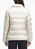Calvin Klein Krem Kadın Mont MW PADDED SATIN DRAWSTRINGJACKET