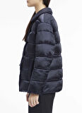 Calvin Klein Lacivert Kadın Mont MW PADDED SATIN DRAWSTRINGJACKET