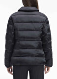 Calvin Klein Siyah Kadın Mont MW PADDED SATIN DRAWSTRINGJACKET