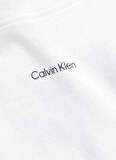 Calvin Klein Yuvarlak Yaka Baskılı Beyaz Kadın T-Shirt NANO LOGO REGULAR T-SHIRT
