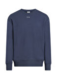 Calvin Klein Kapüşon Yaka Lacivert Erkek Sweatshırt K10K112870PPK