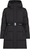 CALVIN KLEIN LOGO BELT LONG PUFFER Mont