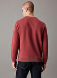 Calvin Klein Jeans Bisiklet Yaka Bordo Erkek Sweatshırt J30J325630VAI MONOLOGO CREW NECK
