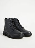 Calvin Klein Deri Siyah Erkek Bot EVA MID LACEUP BOOT LTH