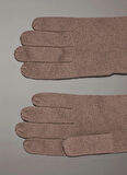 Calvin Klein Kahve Kadın Eldiven CASHMERE CHUNKY OPEN RIB GLOVES