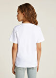 Calvin Klein Baskılı Beyaz Erkek Çocuk T-Shirt IU0IU00682YAF