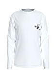 Calvin Klein Baskılı Beyaz Erkek Çocuk T-Shirt IU0IU00677YAF