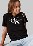 Calvin Klein Baskılı Siyah Erkek Çocuk T-Shirt IU0IU00676BEH