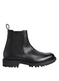 Calvin Klein Deri Siyah Erkek Bot CHELSEA BOOT PB