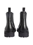 Calvin Klein Deri Siyah Erkek Bot CHELSEA BOOT PB