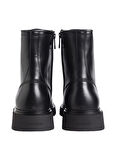 Calvin Klein Deri Siyah Erkek Bot LACE UP BOOT W/ ZIP LTH