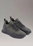 Calvin Klein Siyah - Haki Erkek Sneaker LOW TOP LACE UP KNIT