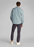 Calvin Klein Jeans Relaxed Açık Gri Erkek Gömlek J30J326721PC2 COTTON POPLIN RELAXED