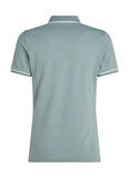 Calvin Klein Erkek Şeritli Logolu Mavi Polo Yaka T-shirt