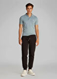 Calvin Klein Erkek Şeritli Logolu Mavi Polo Yaka T-shirt