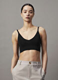 Calvin Klein Jeans Kare Yaka Standart Düz Siyah Kazak Kadın J20J224805BEH