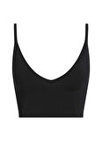Calvin Klein Jeans Kare Yaka Standart Düz Siyah Kazak Kadın J20J224805BEH