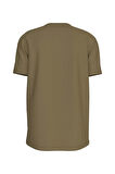Erkek CK Minimal Logo T-Shirt - Zeytin Yeşili  | M