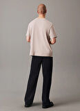 Calvin Klein Jeans Taş Erkek T-Shirt J30J327086PAN TEXTURED MONOLOGO TEE
