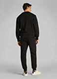 Calvin Klein Jeans Siyah Erkek Sweatshırt J30J327105BEH BRISTLE MONOLOGO CRW