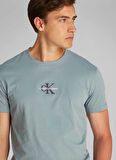 Calvin Klein Jeans Açık Gri Erkek T-Shirt J30J325649PC2 MONOLOGO TEE