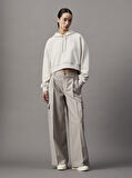 CALVIN KLEIN WOVEN LABEL HOODIE Sweatshirt