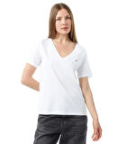 Modern Regular Kadın Beyaz T-Shirt