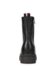 Tommy Hilfiger Deri Siyah Kadın Bot FW0FW06732BDS