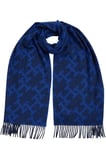 TH MONOGRAM SCARF Erkek Siyah Atkı