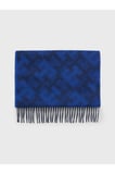 TH MONOGRAM SCARF Erkek Siyah Atkı
