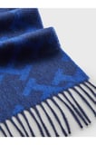 TH MONOGRAM SCARF Erkek Siyah Atkı