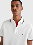 Tommy Hilfiger Polo Yaka Beyaz Erkek T-Shirt MW0MW30750YBR