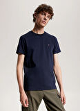 Tommy Hilfiger Bisiklet Yaka Mavi Erkek T-Shirt MW0MW33202DW5