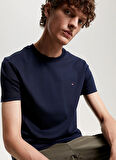 Tommy Hilfiger Bisiklet Yaka Mavi Erkek T-Shirt MW0MW33202DW5