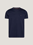 Tommy Hilfiger Bisiklet Yaka Mavi Erkek T-Shirt MW0MW33202DW5
