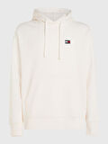 Tommy Jeans Kapüşon Yaka Beyaz Erkek Sweatshırt DM0DM16369YBH