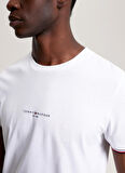 Bisiklet Yaka Beyaz Erkek T-Shirt MW0MW32584YBR