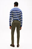 Erkek Chino Bleecker 1985 Pima Cotton Pantolon - Haki | 33/30