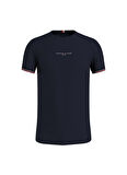 Bisiklet Yaka Mavi Erkek T-Shirt MW0MW32584DW5