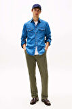 Erkek Chino Denton 1985 Pima Cotton Pantolon - Haki | 33/32