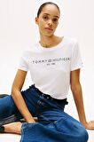 Kadın Th Crew Logolu T-Shirt - Beyaz | XS