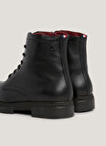 Tommy Hilfiger Deri Siyah Erkek Bot COMFORT CLEATED THERMO LTH BOOT