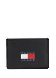 Tommy Hilfiger Siyah Erkek 9,5x8,9x0,4 cm Kartlık TJM HERITAGE LEATHER CC HOLDER
