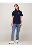 TOMMY JEANS ERKEK SLIM ESSENTIALENTIAL FLAG T-SHIRT EXT