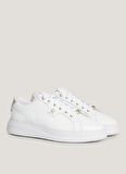 Tommy Hilfiger Beyaz Kadın Deri Sneaker FW0FW077800K7