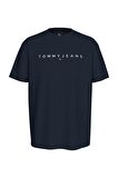Tjm Reg Linear Logo Tee Ext Erkek Tişört