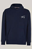 Tommy Hilfiger Erkek Signature Lacivert Sweatshirt
