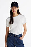 Kadın Slim Fit T-Shirt - Ekru | XL