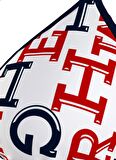 Tommy Hilfiger Lacivert - Beyaz - Kırmızı Kadın Bikini Üst TRIANGLE RP PRINT, 0K4 UW0UW053140K